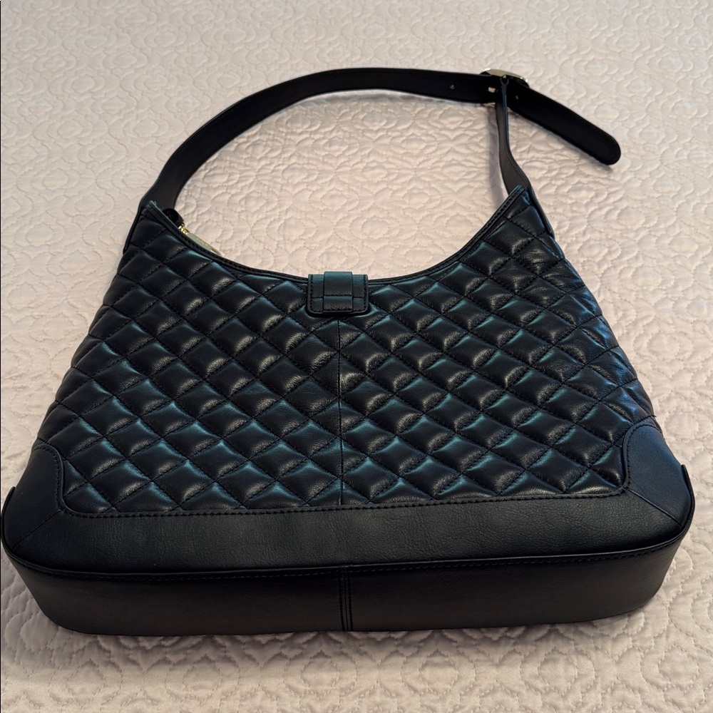 Talbots Black Quilted Shoulder Bag - Picture 3 of 7